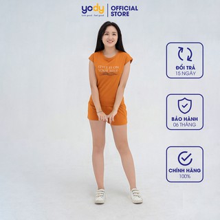  Bộ đồ Nữ YODY mặc ở nhà style mềm mịn co dãn thoải mái BTN4010