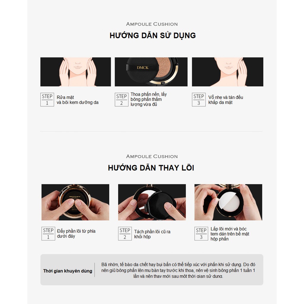 Lõi thay thế phấn nền trang điểm – DMCK Ampoule Cushion Refill 15g | BigBuy360 - bigbuy360.vn