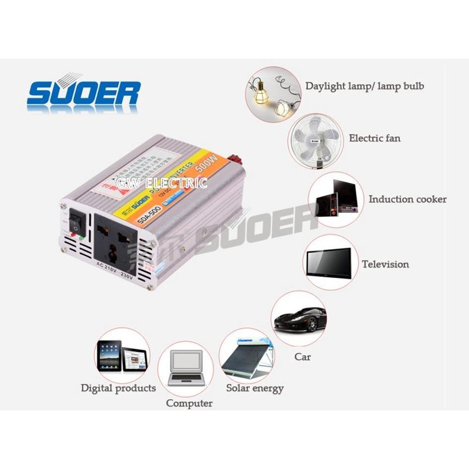 Kết quả hình ảnh cho suoer solar power inverter sda-500A