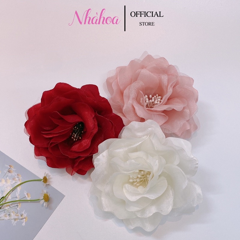 Kẹp Tóc Hoa Voan Cho Nữ - Chính Hãng NHÀ HOA