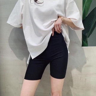 Quần legging ngố trắng đen
