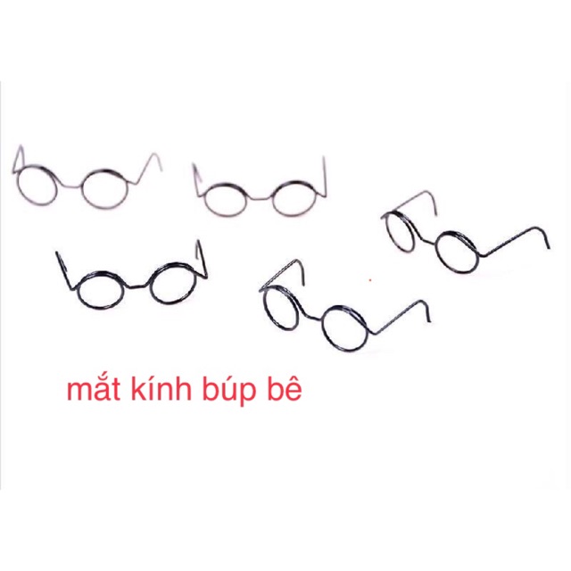 Mắt kính búp bê, thú bông ( 1 cặp kính)