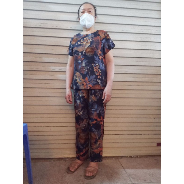 bộ lanh nhung dày đẹp cao cấp nữ trung tuổi