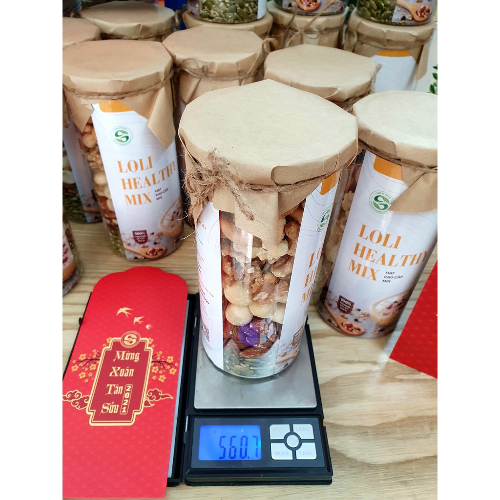 Hạt mix dinh dưỡng 5 loại hạt cao cấp Lolifood 500gr