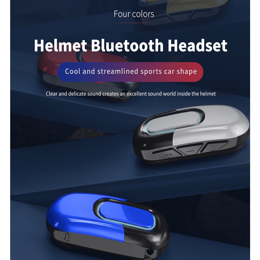 [có video] Tai nghe không dây Bluetooth dùng cho mũ, nón bảo hiểm LeMike C35, micro đàm thoại, trợ l