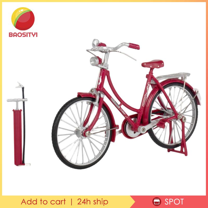 [Baosity1] Mô Hình Xe Đạp 1 / 10 Có Bánh Xe Xoay Được Trang Trí Thủ Công Để Bàn