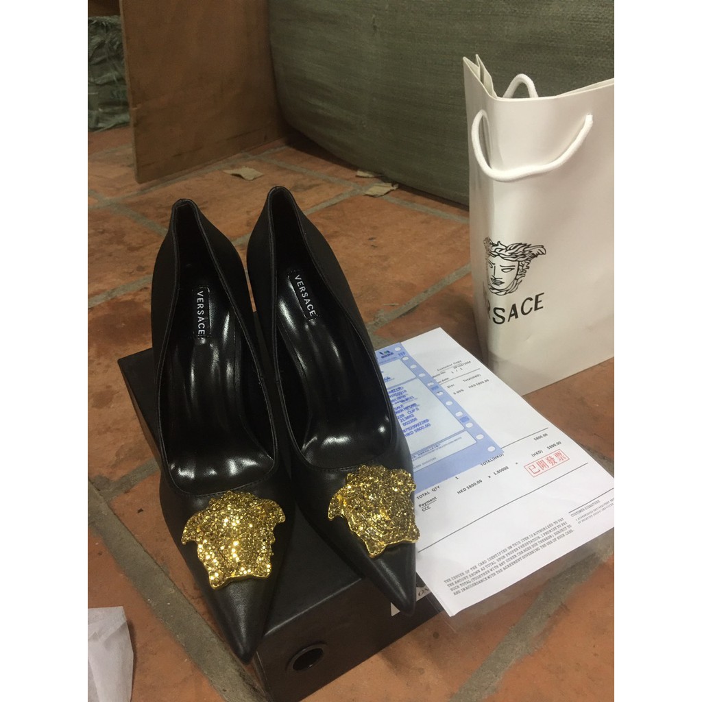 Giày cao gót gót nhọn cực sang VIC fullbox túi giấy