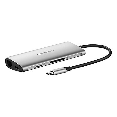 [Mã SKAMPUSHA7 giảm 8% đơn 250k]Cáp USB-C Chuyển Đổi 8 Trong 1 Ugreen (50516) - Hàng chính hãng