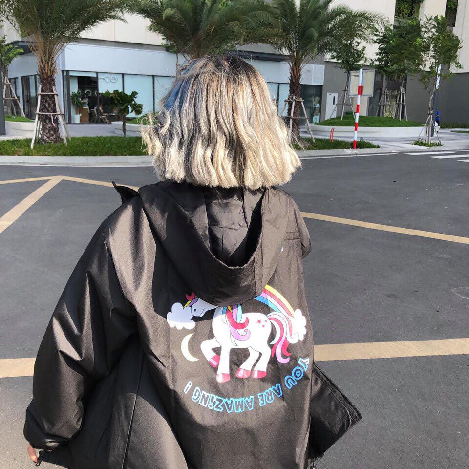 Áo khoác dù Unicorn Jacket nam nữ đi nắng mưa