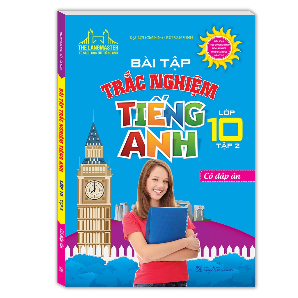 Sách - Bài tập trắc nghiệm tiếng Anh lớp 10 tập 2-Có đáp án