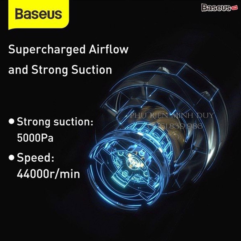 Máy hút bụi cầm tay chuyên dụng cho xe hơi Baseus A2 Car Vacuum Cleaner (5000pa, 70W) ❤ | BigBuy360 - bigbuy360.vn