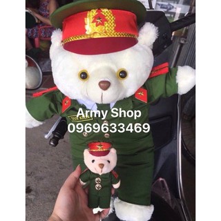 Gấu bông công an - cảnh sát (nhận in tên)