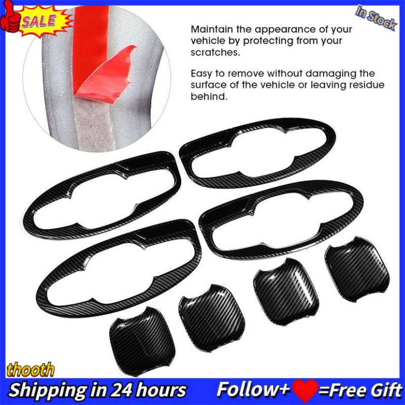 Set 8 Ốp Tay Nắm Cửa Xe Ô Tô Subaru Forester Sk 2019