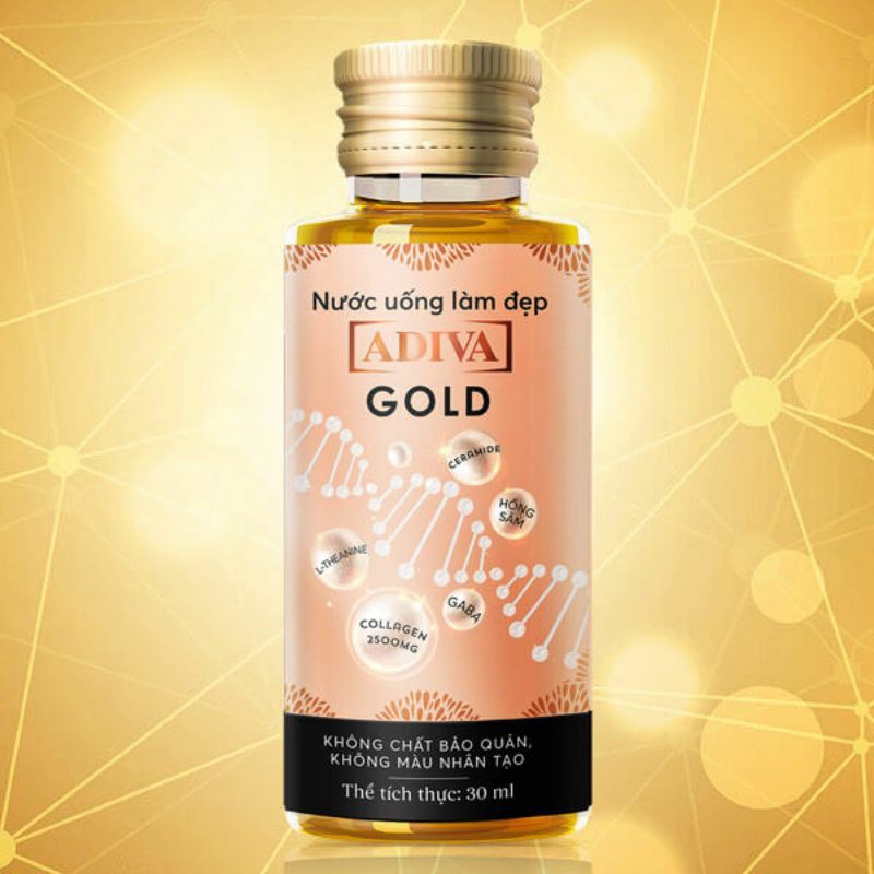 GOLD COLLAGEN ADIVA Thế Hệ Mới (14 lọ/ hộp)