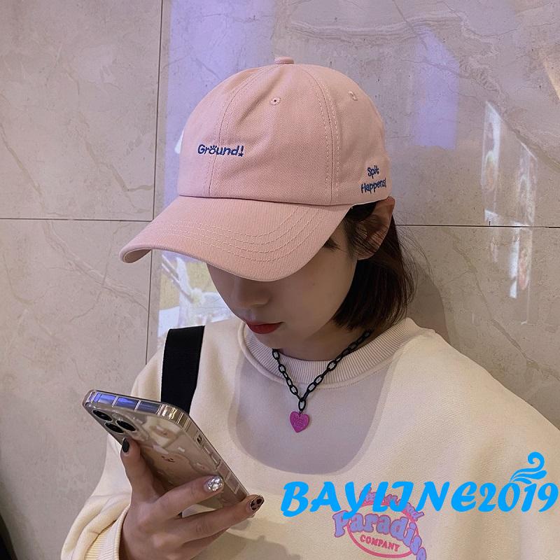 Mũ lưỡi trai thêu chữ thời trang unisex