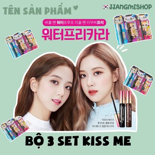 Bộ ba món Mascara, tẩy trang mascara và kẻ viền mắt Kiss Me Nhật Bản