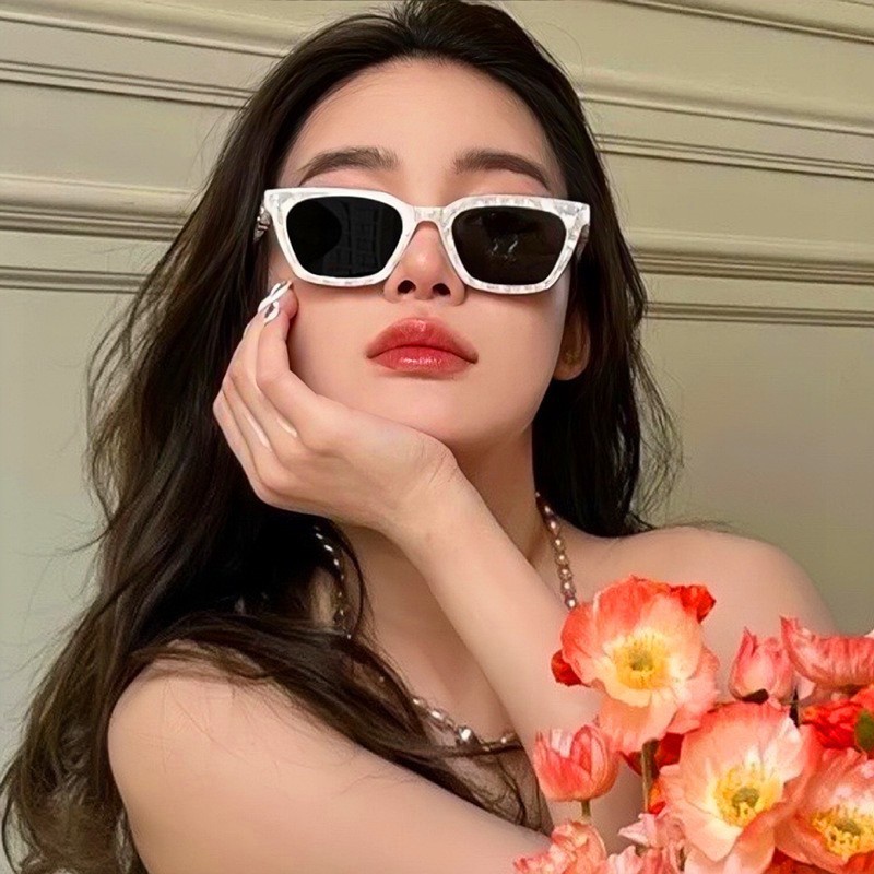 Kính Mát Mắt Mèo Gọng Vuông Đơn Giản Thời Trang Phong Cách Hàn Quốc