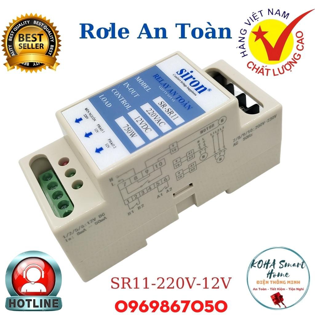 Role an toàn cho phao điện máy bơm nước Siron SR11- Thiết bị chống giật, chống rò điện - Hàng Chính Hãng