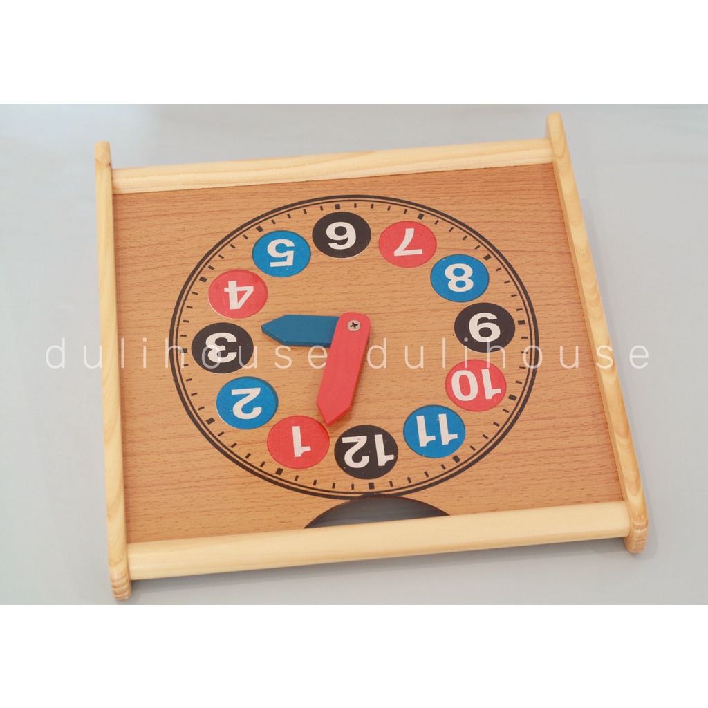 Đồng hồ 2 mặt học tính thông minh Winwintoys Phát triển tư duy toán học Nhận biết thời gian màu sắc cơ bản