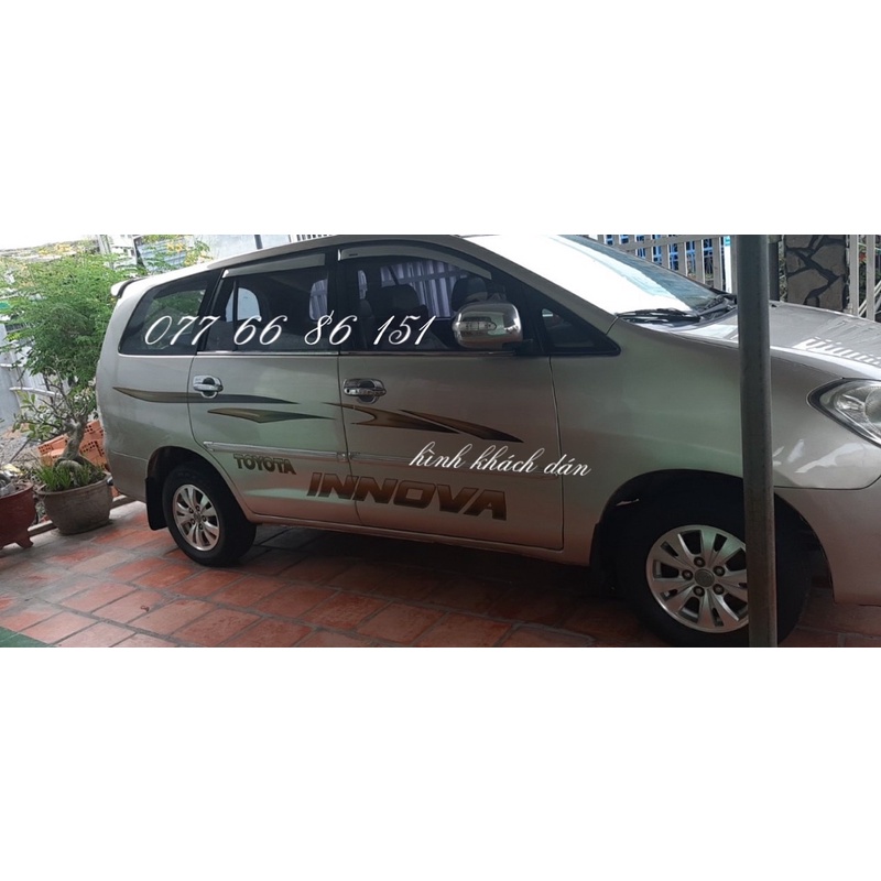 Tem dán sườn xe Innova.Tem Dán Sườn Xe Innova Mẫu mới