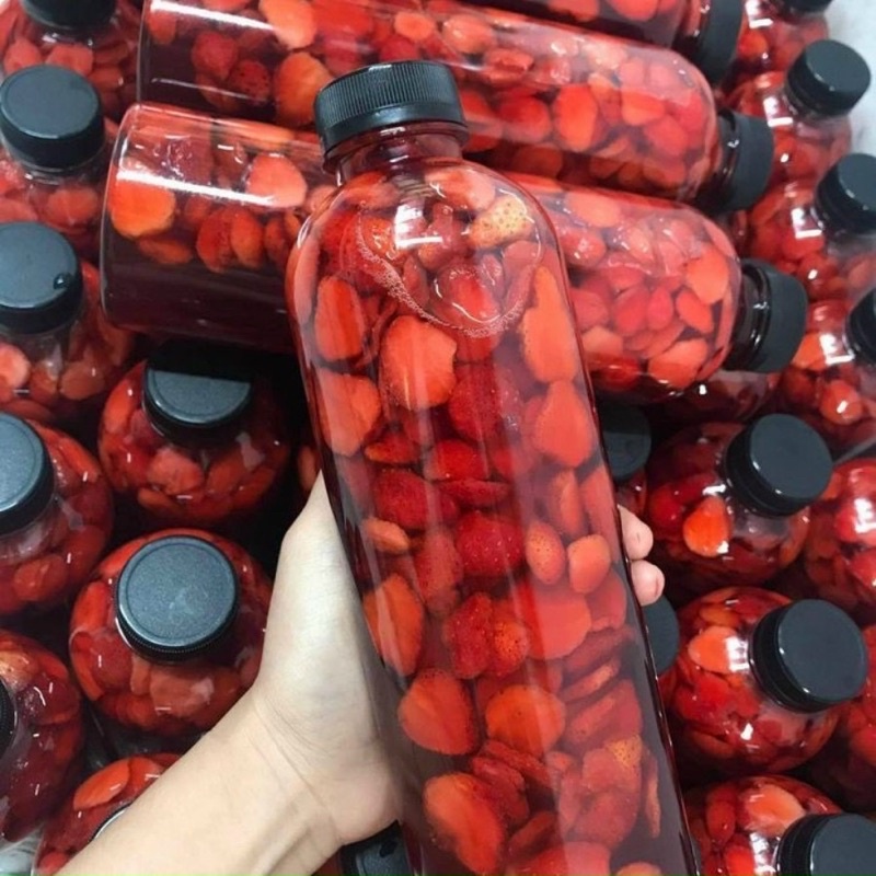 Trà dâu tây nhà làm bao ngon - 1lít [FREE SHIP] TỪ ĐƠN 50K, [Loại Đặc Biệt] Hàng ngon nhà làm