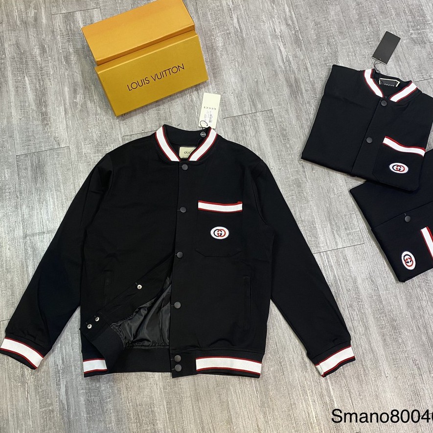 Áo Khoác Nam Nữ ⚡ ĐỦ SIZE 40-80 KG ⚡ Áo khoác nỉ thu đông cài khuy Gucci túi ngực TANYA [ 83TC ]