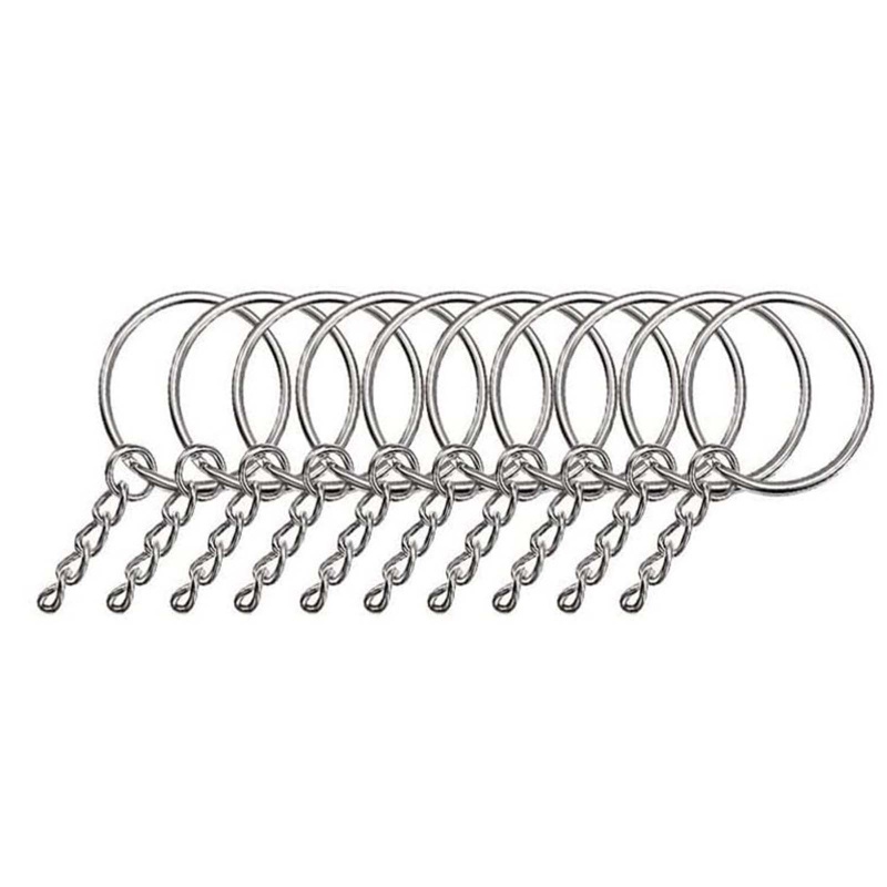 Set 220 Vòng Móc Khóa Kèm Đinh Vít Dùng Làm Trang Sức Thủ Công DIY