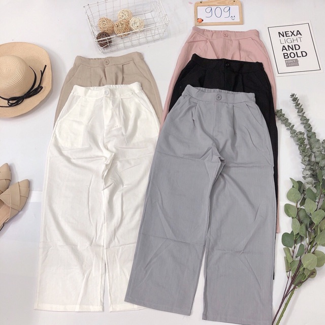 (mymanhmai) Quần ống rộng 9 tấc