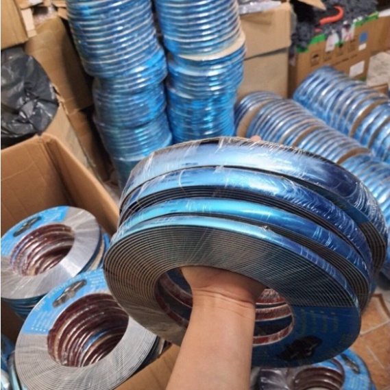Cuộn 13M Nẹp Viền Trang Trí Chân Kính Ô Tô Mạ Crom Bản 1cm - 2cm - 3cm nẹp viền kính ,nẹp cửa xe , nẹp badsok dự bị dự b
