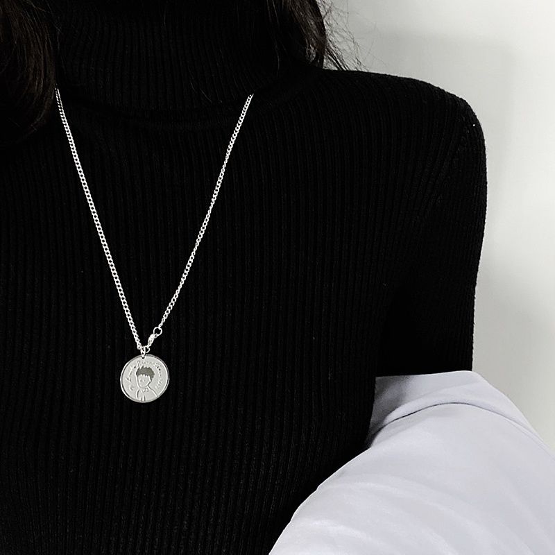 Vòng cổ mặt hình hoàng tử nhỏ dễ thương phong cách hip hop