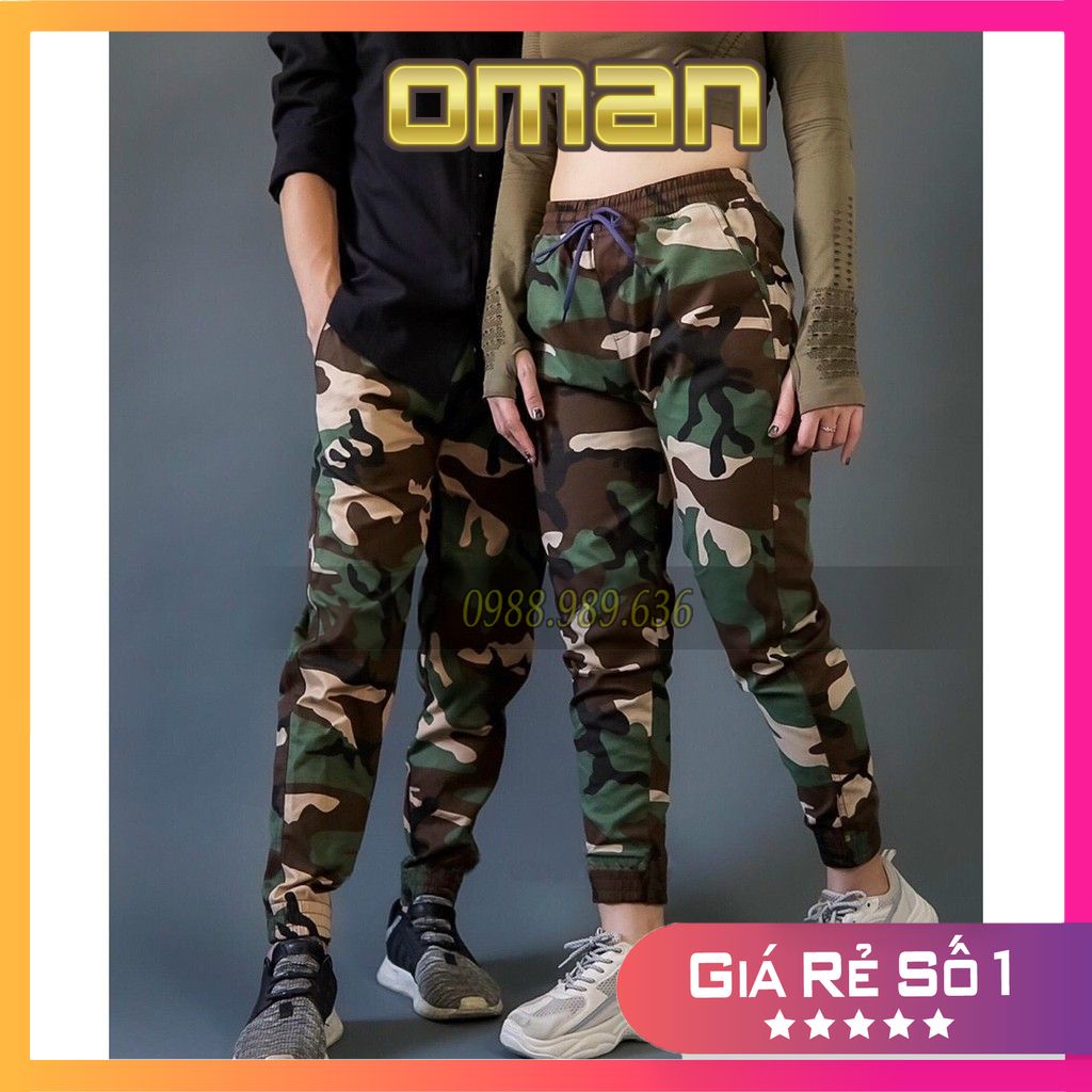 Quần Jogger Kaki  Nam, Nữ Chất liệu dày dặn, mềm mịn  Quần Jogger Rằn Ri JO01 - OMAN