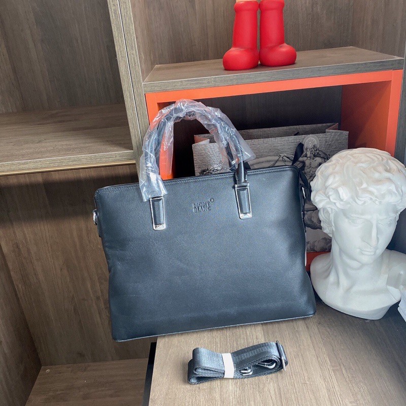 Cặp da cừu nam Mont Blanc Auth - Túi đeo chéo nam nhập khẩu chính hãng