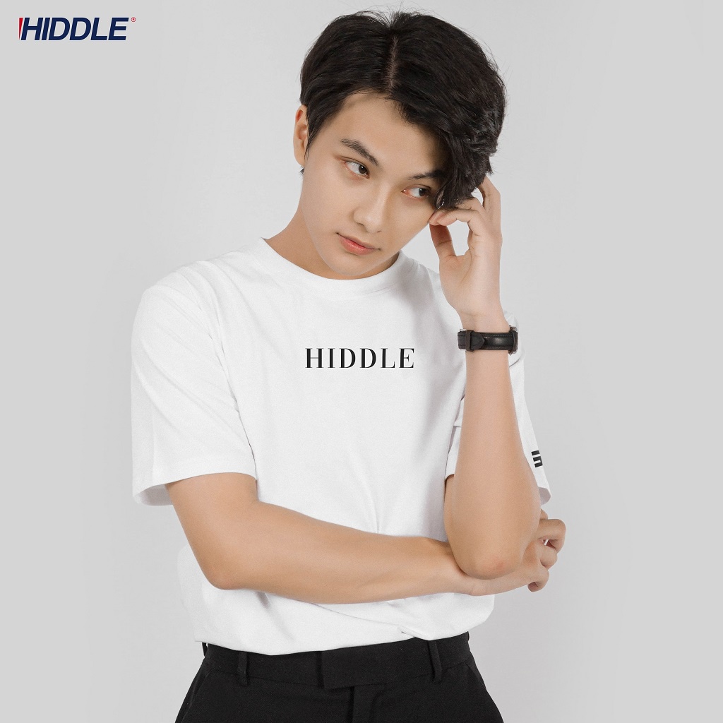 Áo thun nam HIDDLE cổ tròn vải Cotton co giãn,dày dặn, form regular fit Uppercase (2 màu) | BigBuy360 - bigbuy360.vn