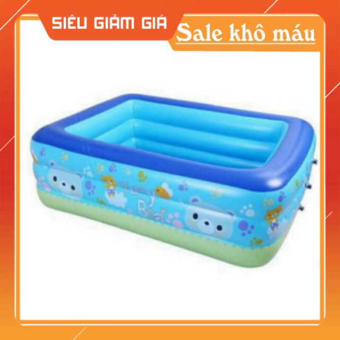 BỂ BƠI PHAO BƠI 1,2M/1,3M/1,5M/1,8M/2,1M CHỮ NHẬT 3 TẦNG