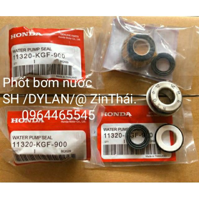 Bộ phốt bơm nước( 3 cái) các dòng xe ga SH Ý/DYLAN/PS /SH MODE/SHVN/VARIO/LEAD  zin Thailand