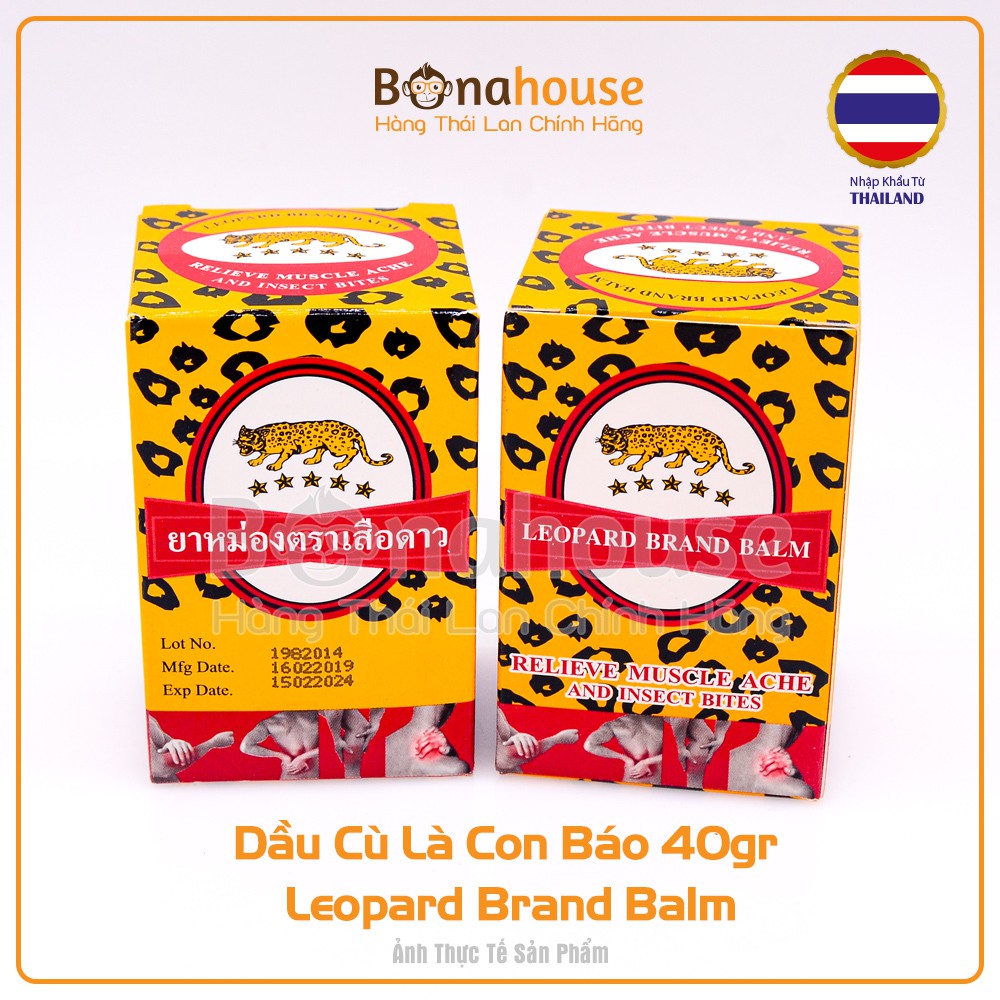Dầu Cù Là Con Báo Thái Lan Leopard Brand Balm 40gr