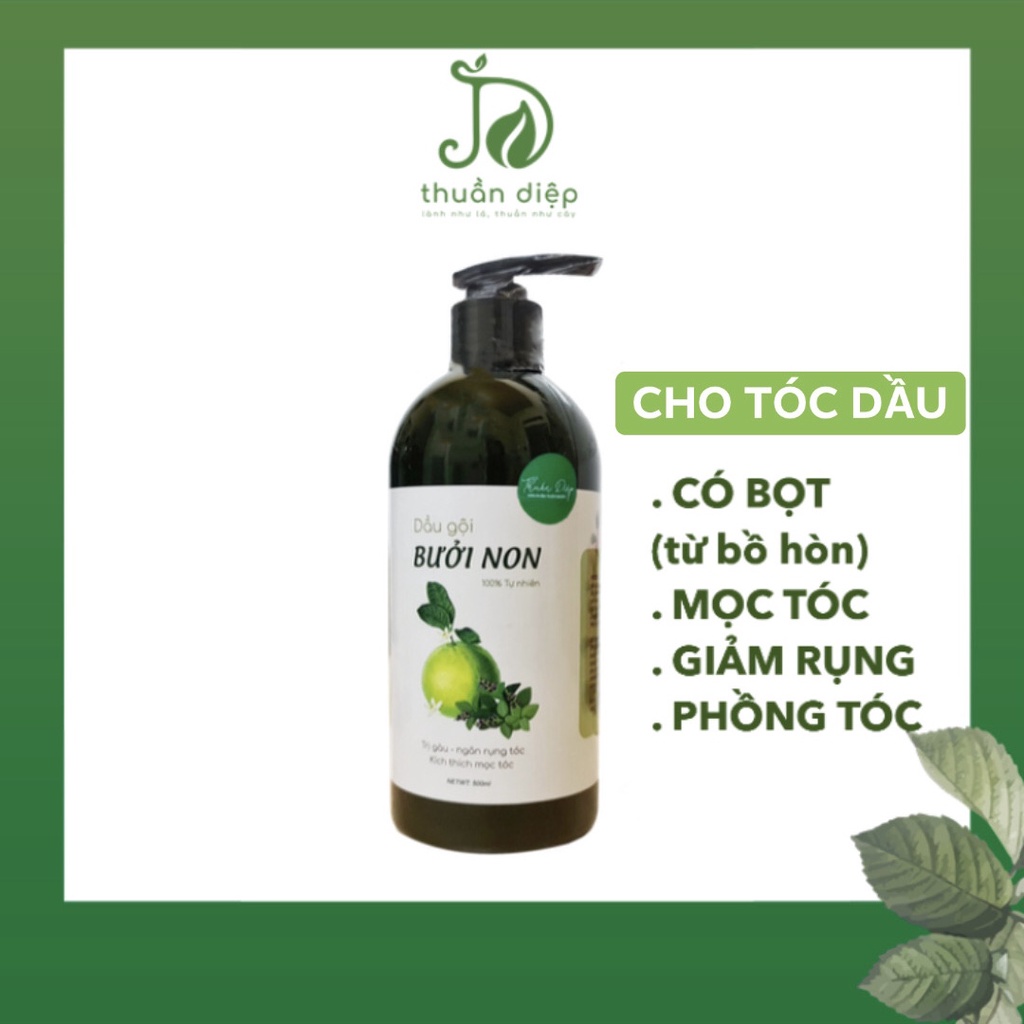 Bộ đôi dầu gội xả bưởi giúp mọc tóc KTH handmade