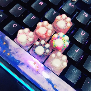 [ ORDER ] RESIN KEYCAP HÌNH CHÂN MÈO