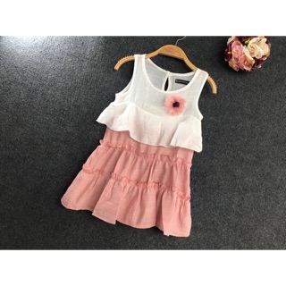 Váy đũi 4 tầng đính hoa cho bg