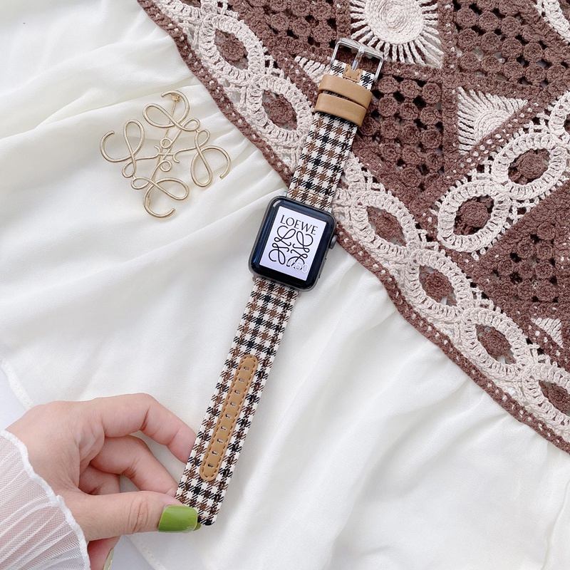 Dây đeo nylon cho đồng hồ thông minh Apple watch series 6 SE 5 4 3 2 1 44mm 40mm 38mm 42mm