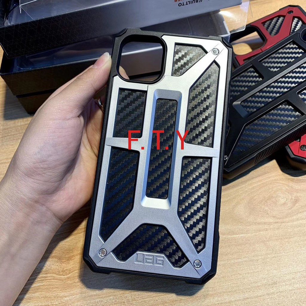 Ốp điện thoại UAG bằng sợi carbon cho iPhone 11 Pro Max SE 2020 X XS Xsmax XR 6 6s 7 8 Plus 6+ 7+ 8+