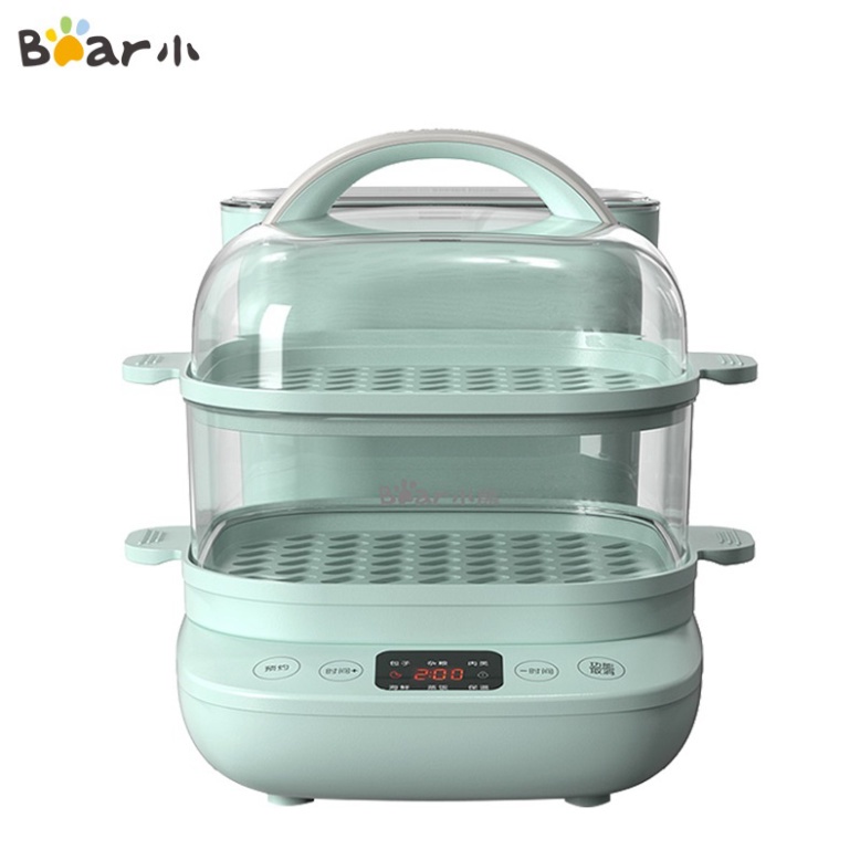 NỒI HẤP 2 TẦNG 6L MÀU XANH BEAR CHÍNH HÃNG DZG-C60K1