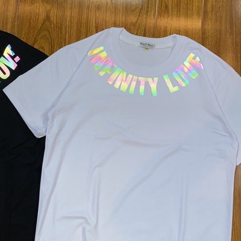 Áo thun nam nữ form rộng SUSTORE, áo phông tay lỡ phản quang infinity cotton hút mồ hôi ST003 màu đen