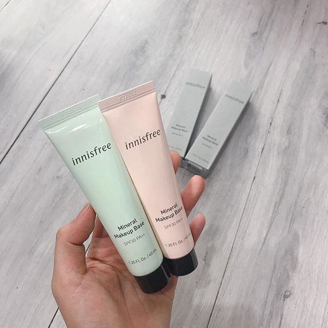 Kem Lót Điều Chỉnh Tông Da, Kiềm Dầu, Dưỡng Ẩm Innisfree Mineral Makeup Base