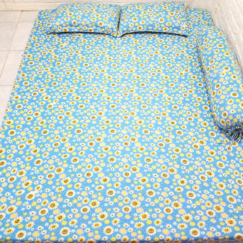 BỘ DRAP THUN LẠNH HOA NHÍ 4 MÓN .