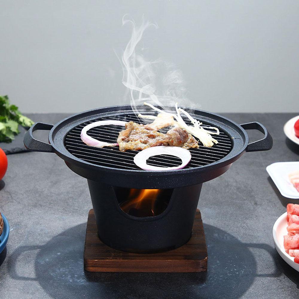 Vỉ Nướng BBQ Mini Bằng Hợp Kim Nhôm Tiện Dụng Cho Gia Đình