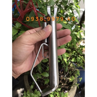 Chống nghiêng inox 304, Chân chống nghiêng inox 304 có lò xo gắn Vario Exciter Winner Sirius Wave Dream Satria Raider