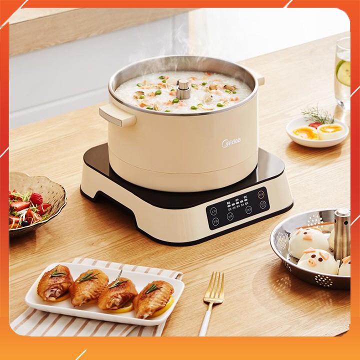 Nồi lẩu thang máy chính hãng MIDEA - Nồi lẩu điện cao cấp bảo hành 6 tháng