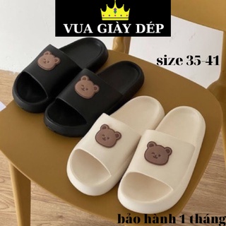 Dép bánh mì gấu xinh cute quai ngang nam nữ size từ 35 đến 41