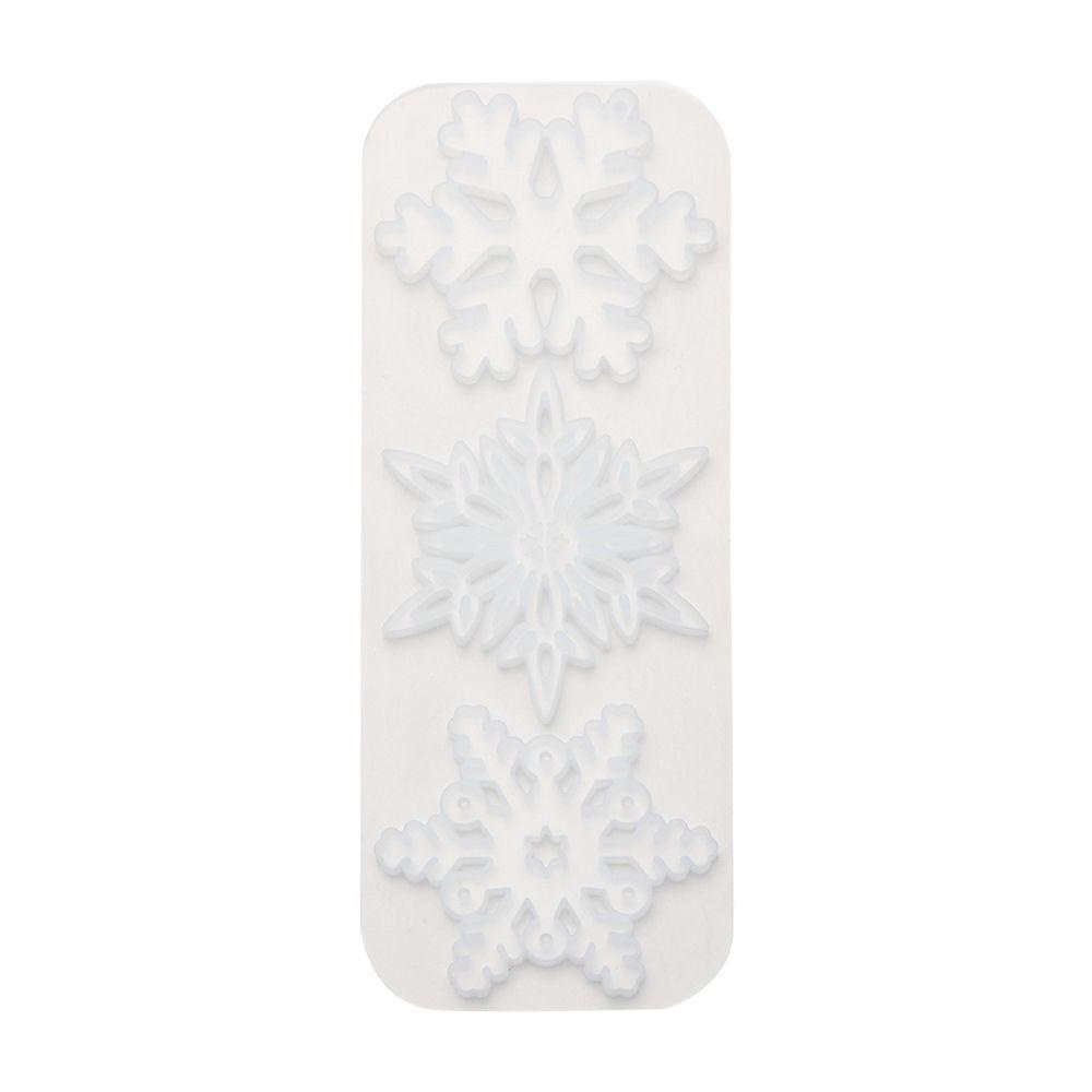 Khuôn Silicone Làm Trang Sức Hình Bông Tuyết Giáng Sinh LAYOR1